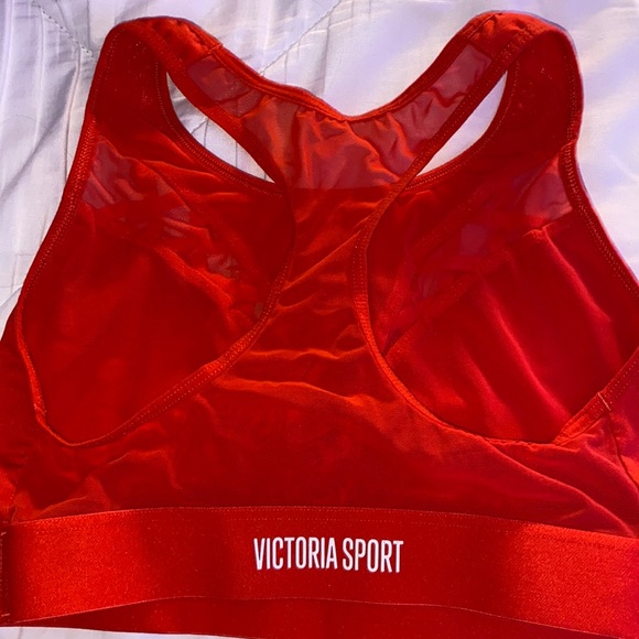 Red mesh Victoria sport sports bra - Picture 3 of 5